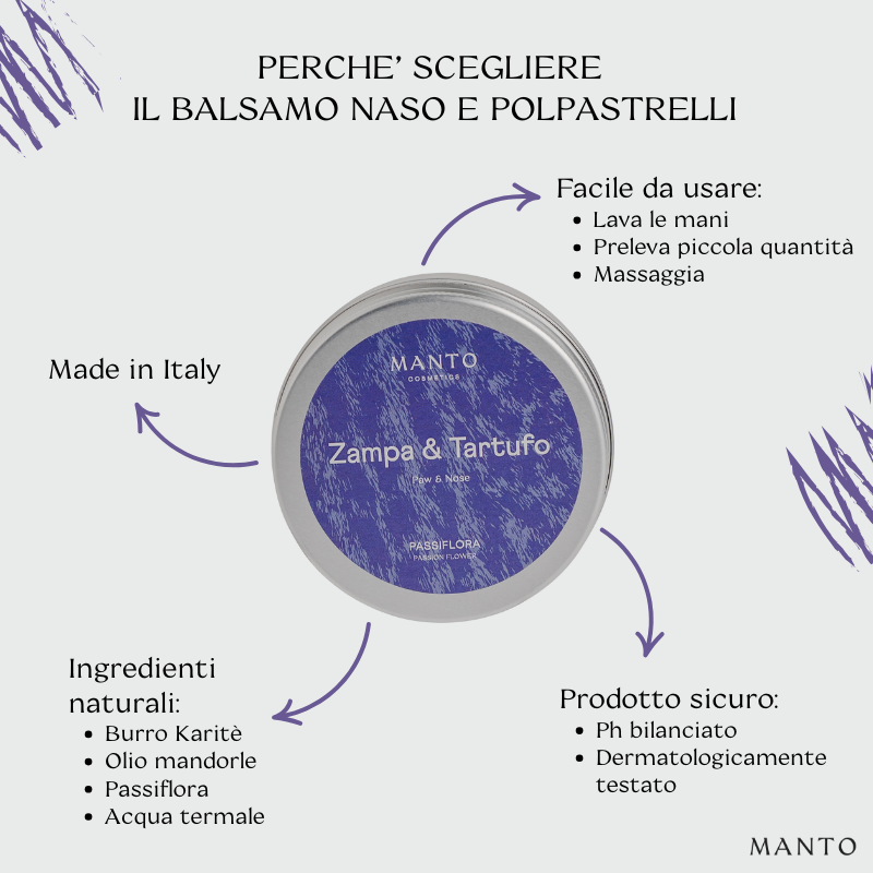 balsamo naso e polpastrelli descrizione