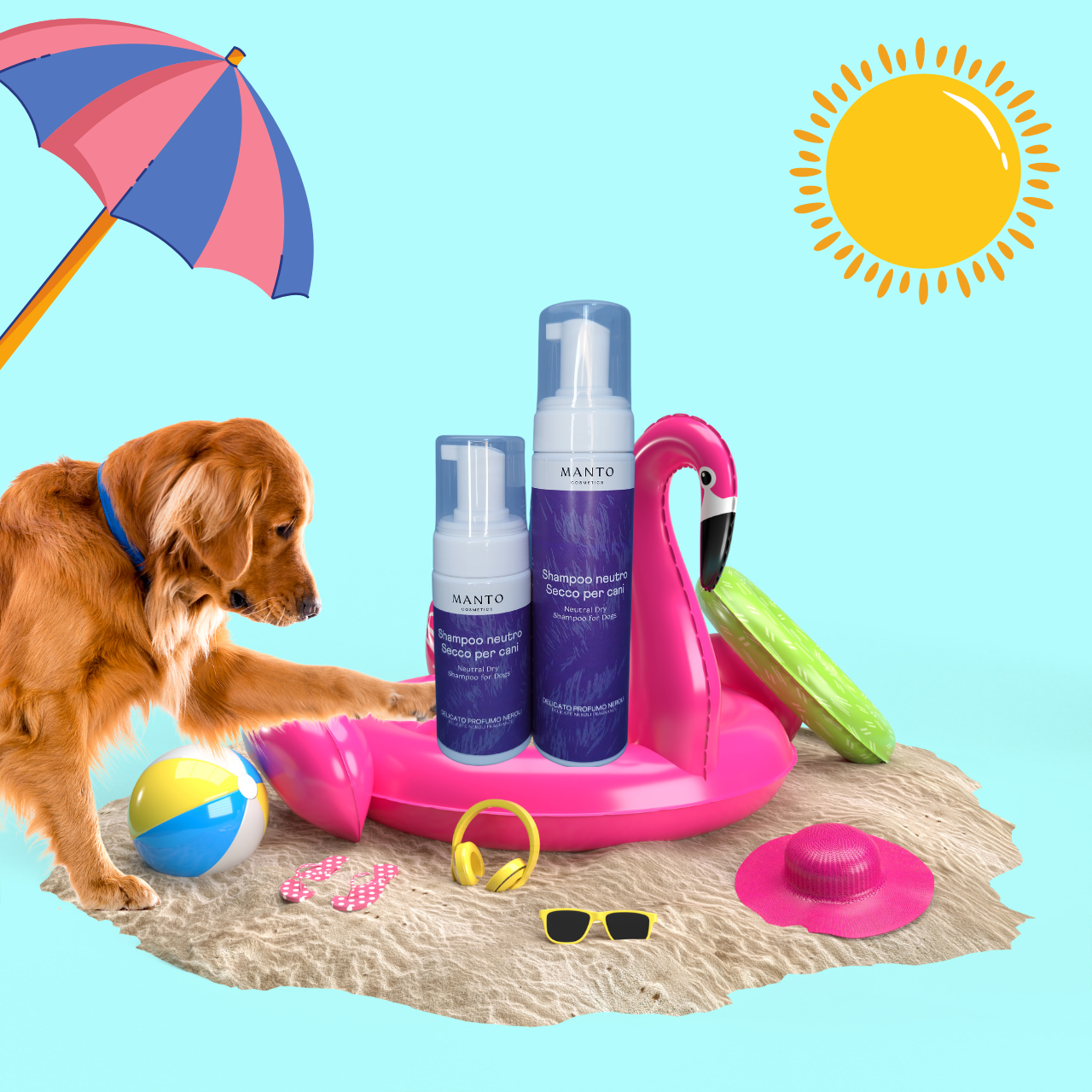 Shampoo Secco Neutro per Cani - Spuma delicata